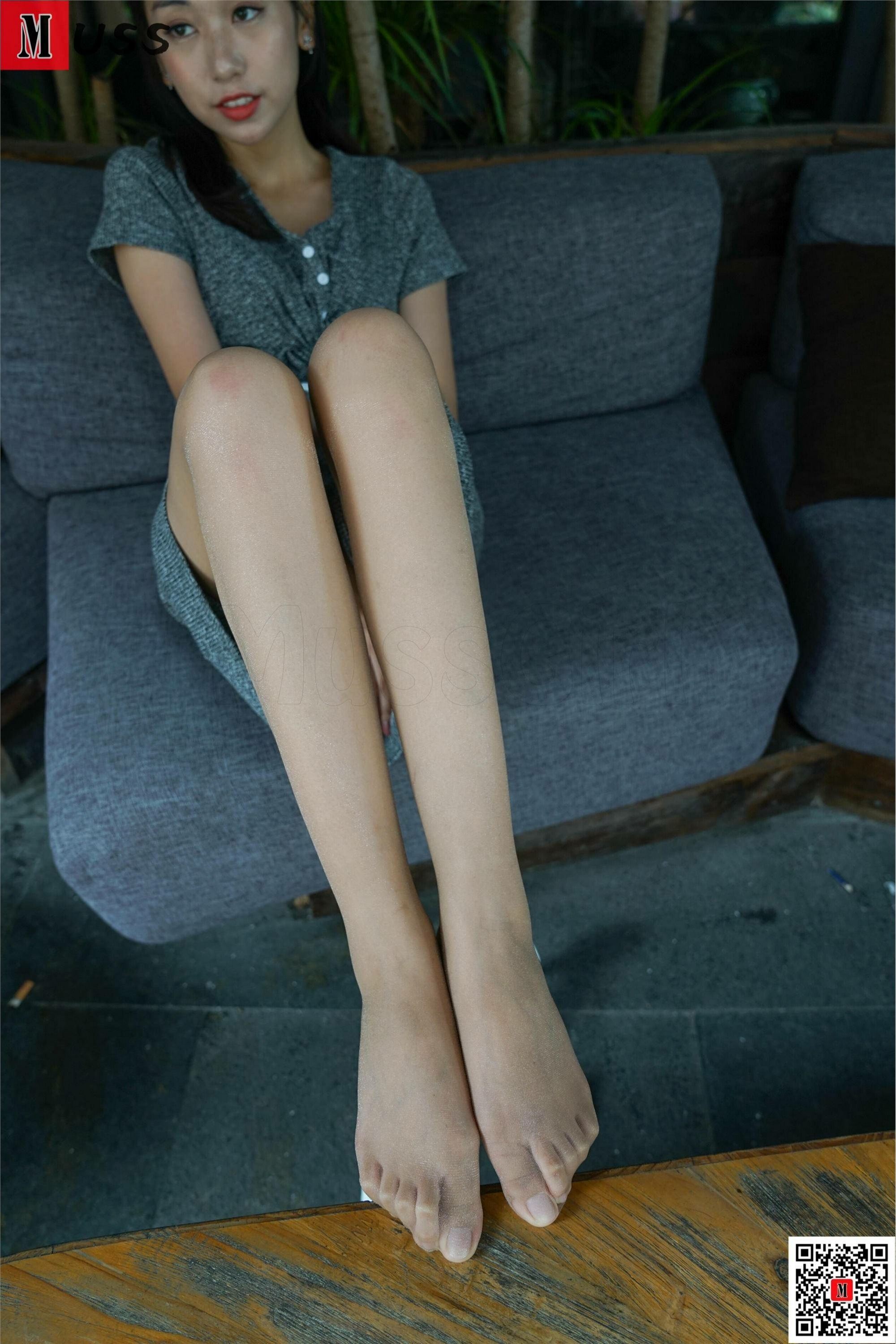 MussGirl慕丝女郎  NO.181 灰色连衣裙肉丝